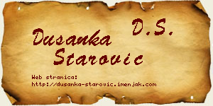 Dušanka Starović vizit kartica